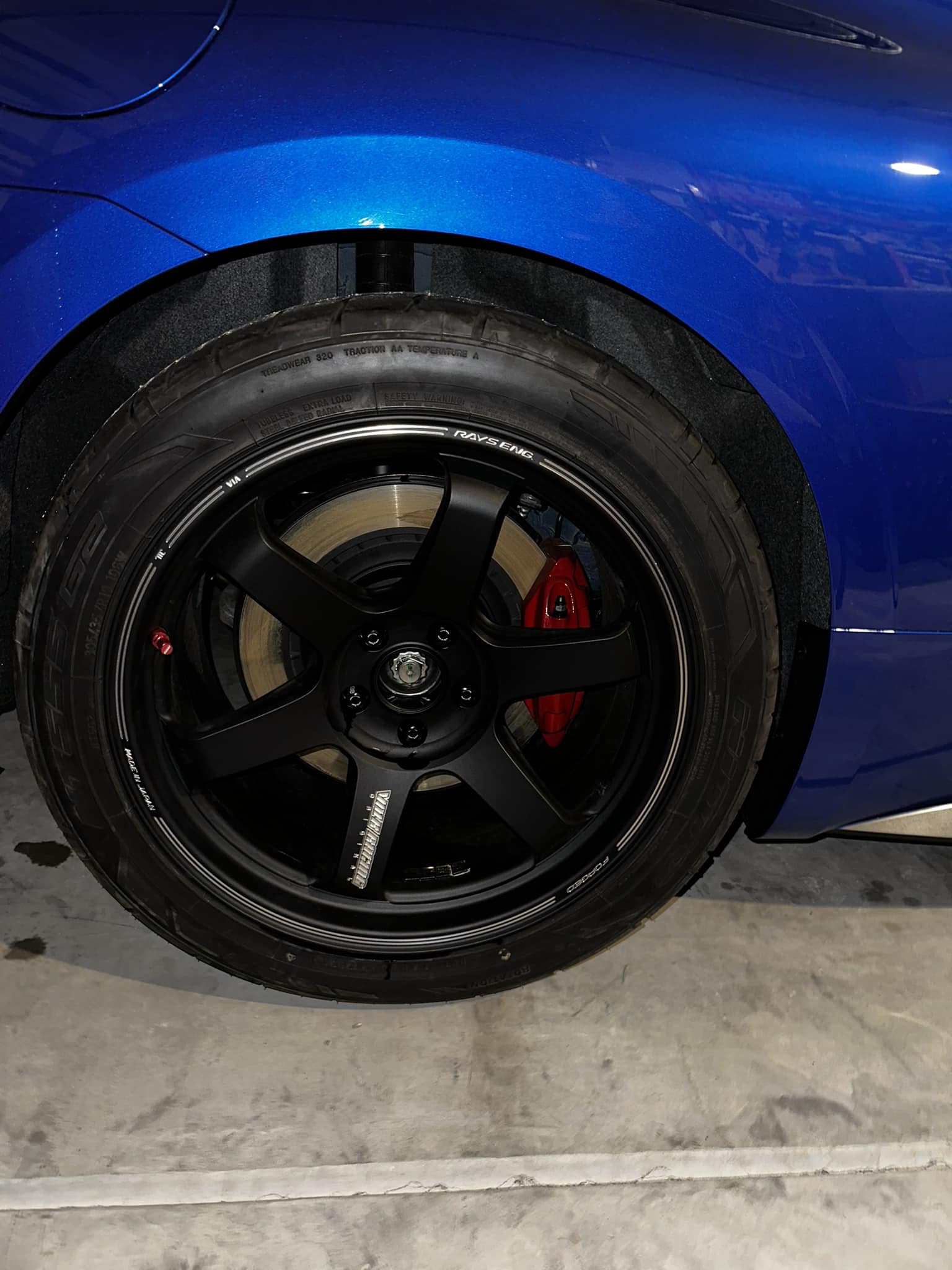 Seiran Blue Z on TE37 Ultra Track II wheels + Nitto 555 G2 tires