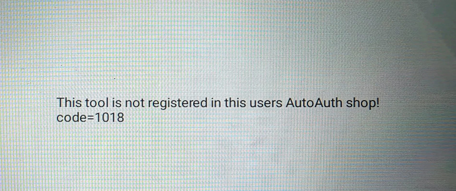 tool not registered auto auth.webp