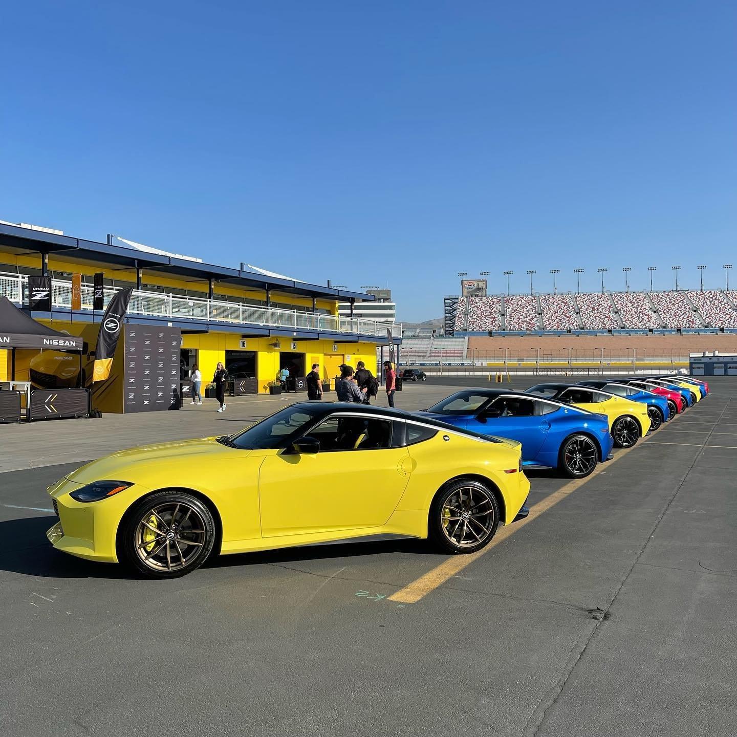 Ikazuchi Yellow Nissan Z racetrack.jpeg