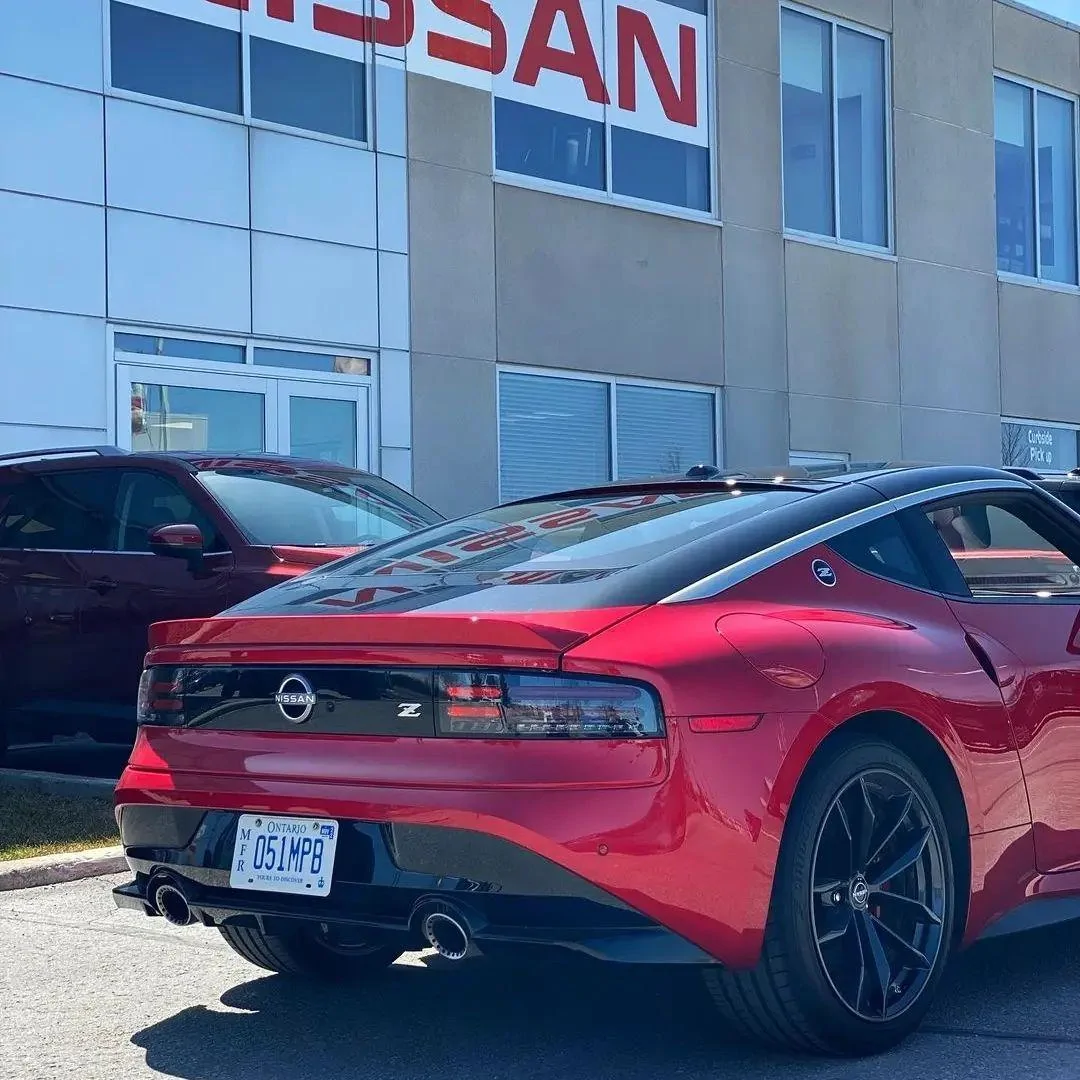 Passion Red Nissan Z exterior and interior 3.webp