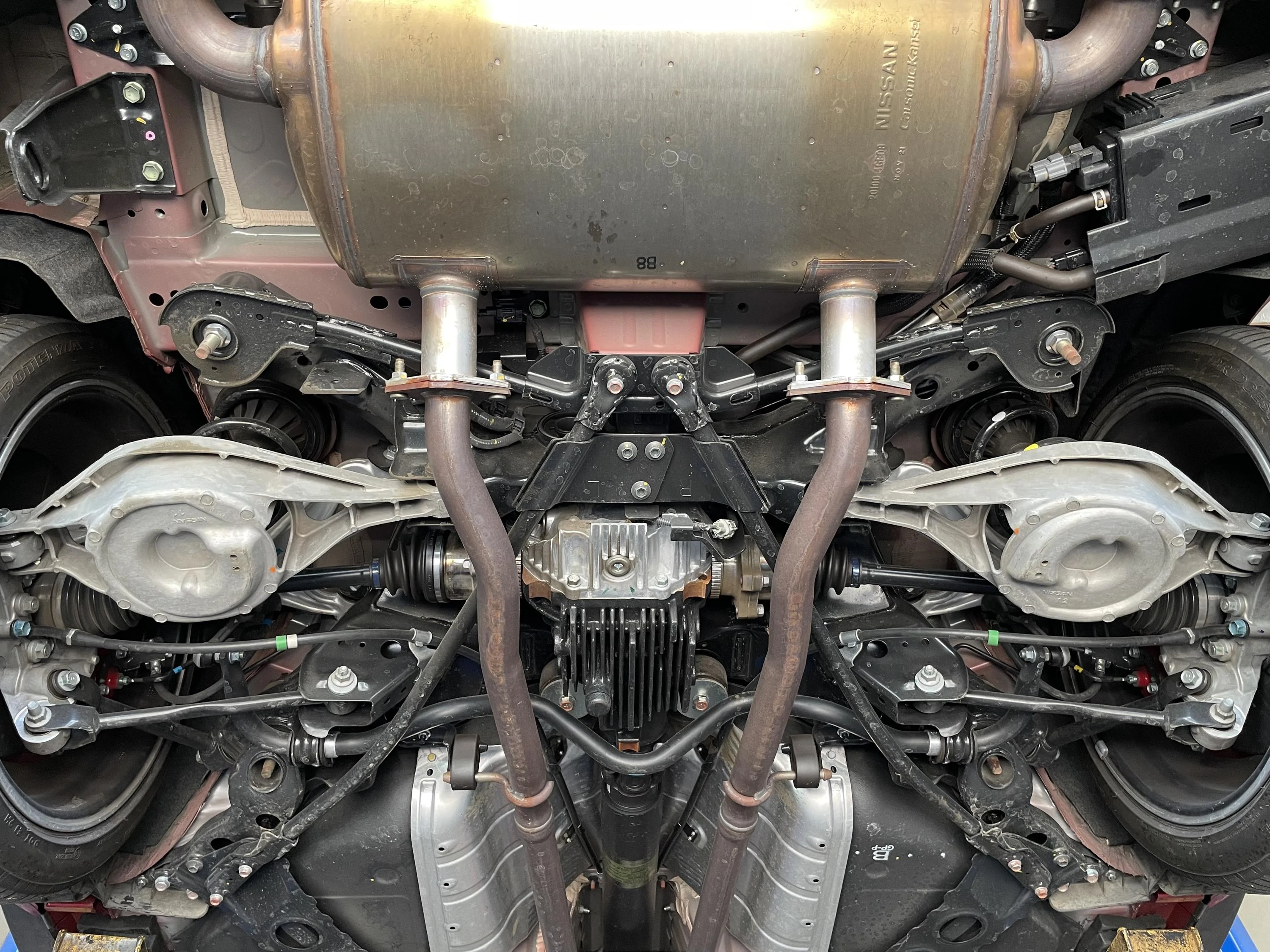 Underneath the 2023 Nissan Z Performance -- Undercarriage
