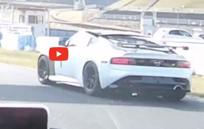 Video: Nismo Z prototype with carbon fender, carbon hood and trunk spoiler wing spotted on track