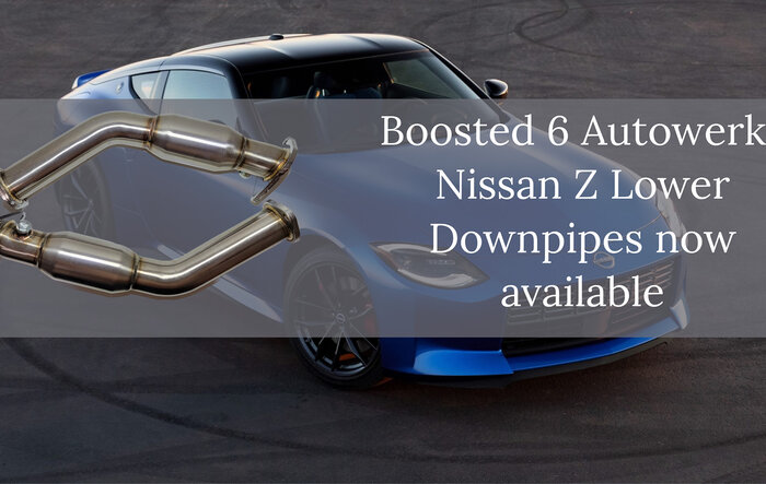 Boosted 6 Autowerks has lower downpipes for 2023 Nissan Z
