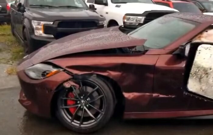 New Nissan Z wrecked by dealership employee before delivery