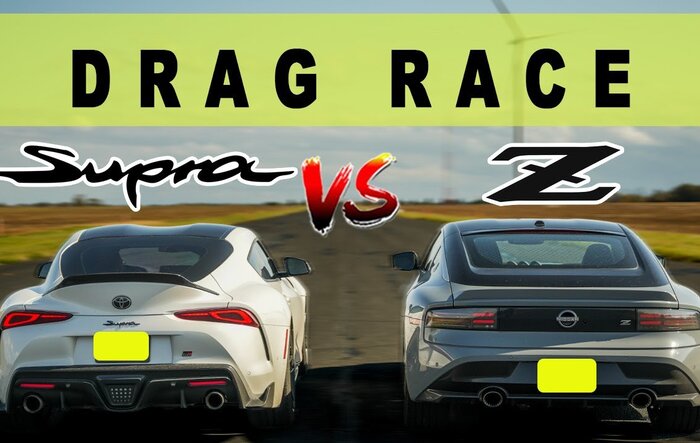 2023 Nissan Z 9AT vs 2022 Toyota Supra 8AT, the unexpected happens! Drag and Roll Race
