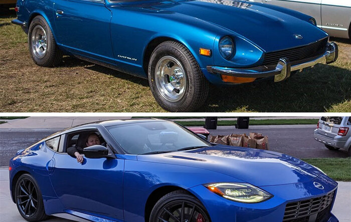 Bought 2 new blue Zs, 50 years apart, to the day.