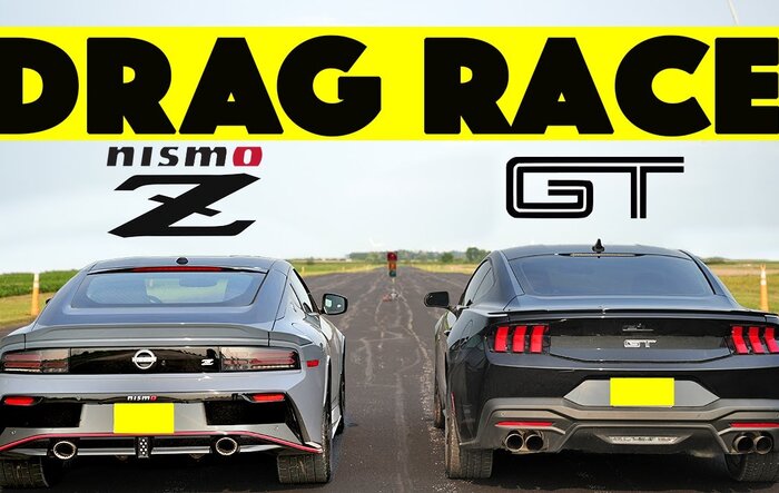 2024 Nissan Nismo Z vs 2024 Ford Mustang GT. Drag and Roll Race.
