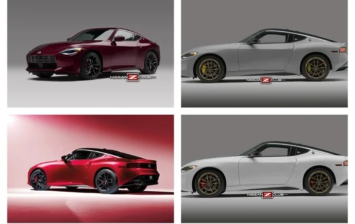 2023 Nissan Z previews in Rosewood Metallic, Boulder Gray, Everest White Pearl, Passion Red TriCoat