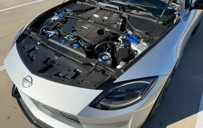 HKS Carbon Fiber in Engine Bay & Engine Cover