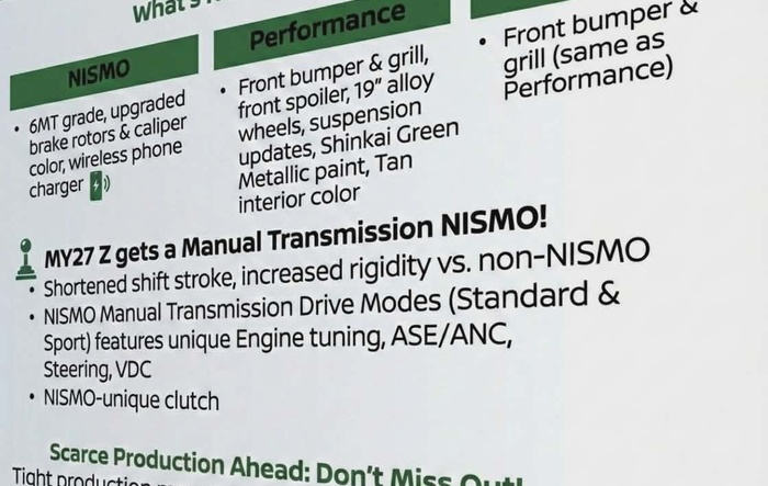 News on BIG  2027 Z Production changes for the US